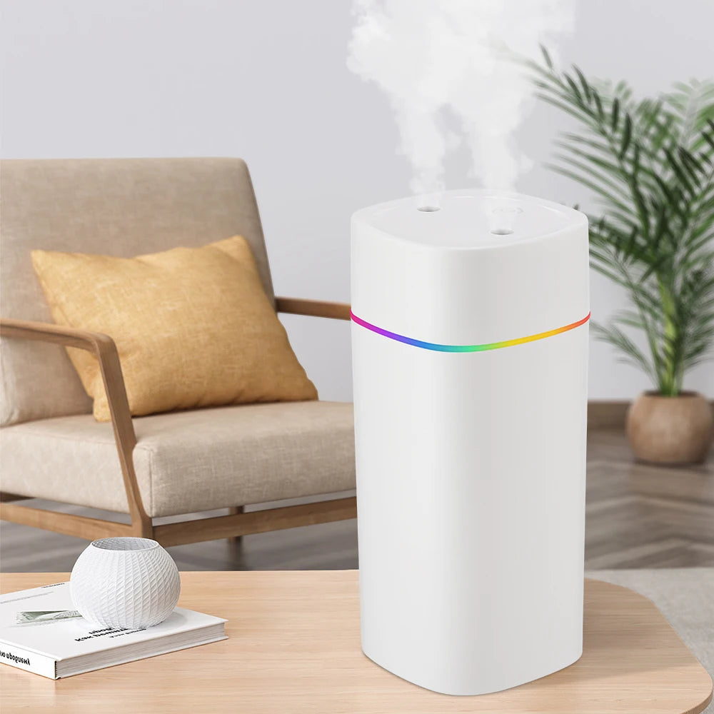 USB  Mist Sprayer  600ml  Air Humidifier Aroma Oil Diffuser Colorful Night Light