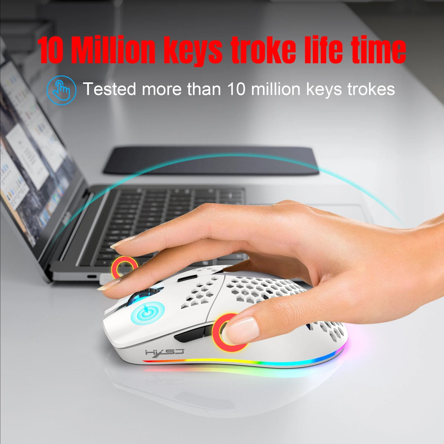 mini portable gaming keyboard and mouse combos wired keyboard ergonomic RGB backlit wireless mouse for laptop game