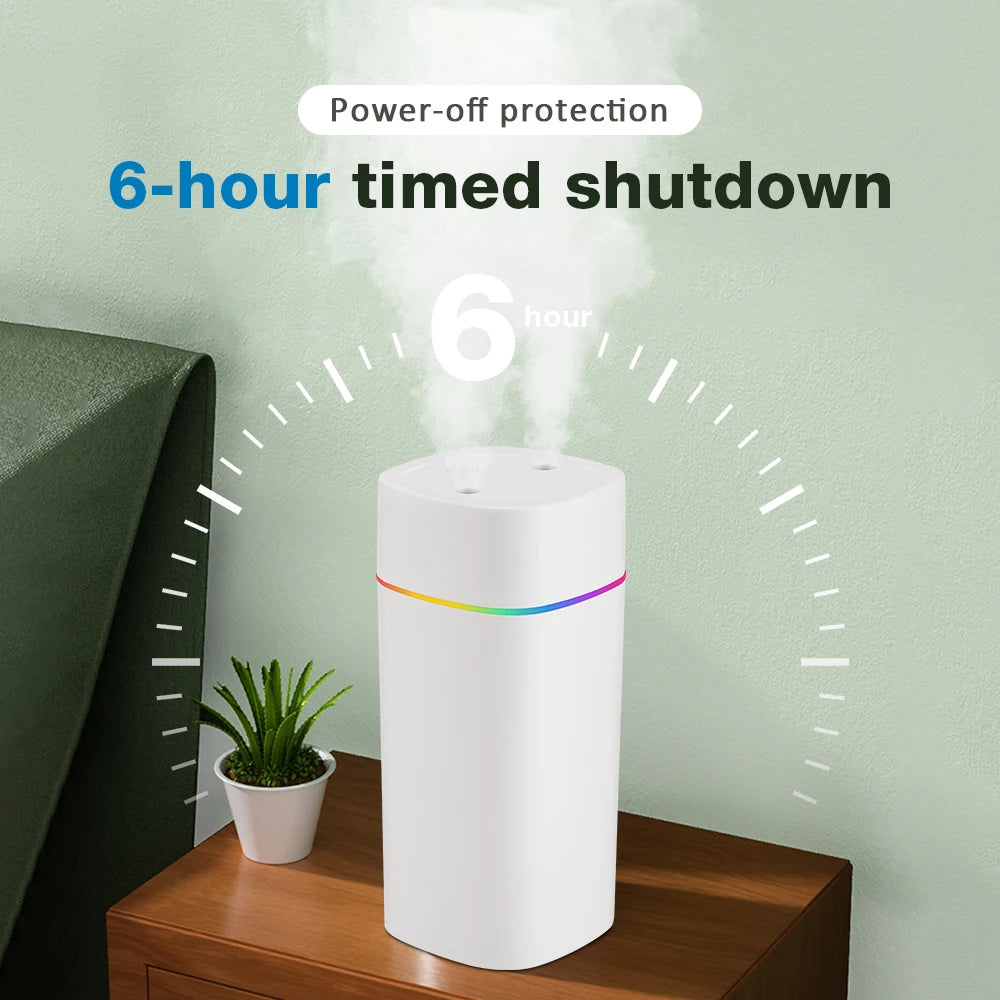 USB  Mist Sprayer  600ml  Air Humidifier Aroma Oil Diffuser Colorful Night Light