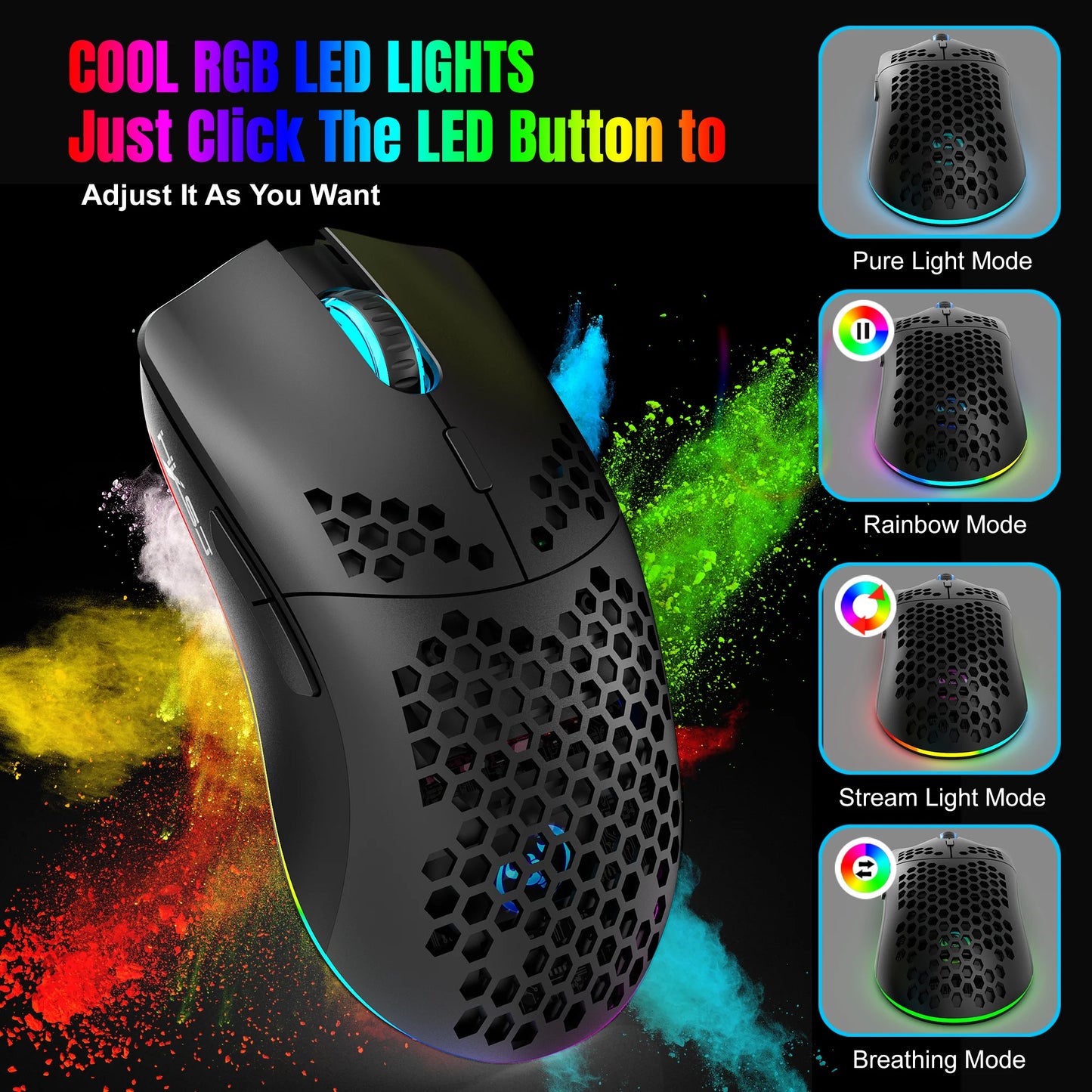 mini portable gaming keyboard and mouse combos wired keyboard ergonomic RGB backlit wireless mouse for laptop game